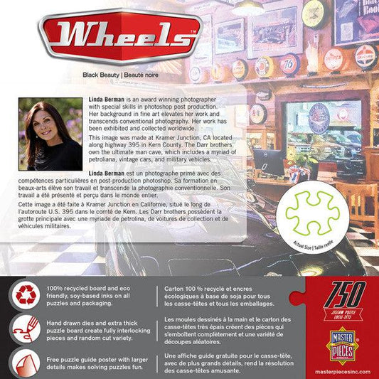 MasterPieces-Wheels - Black Beauty - 750 Piece Puzzle-32082-Legacy Toys