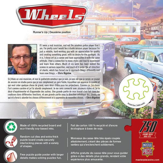 MasterPieces-Wheels - Runner's Up - 750 Piece Puzzle-32052-Legacy Toys