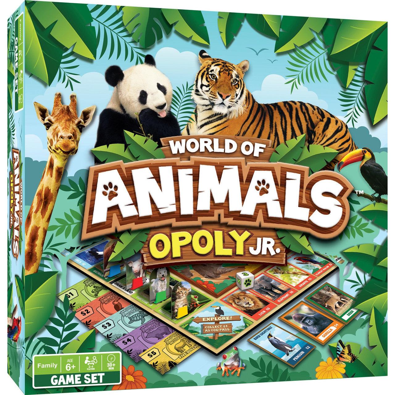 MasterPieces-World of Animals - Opoly Jr-42226-Legacy Toys