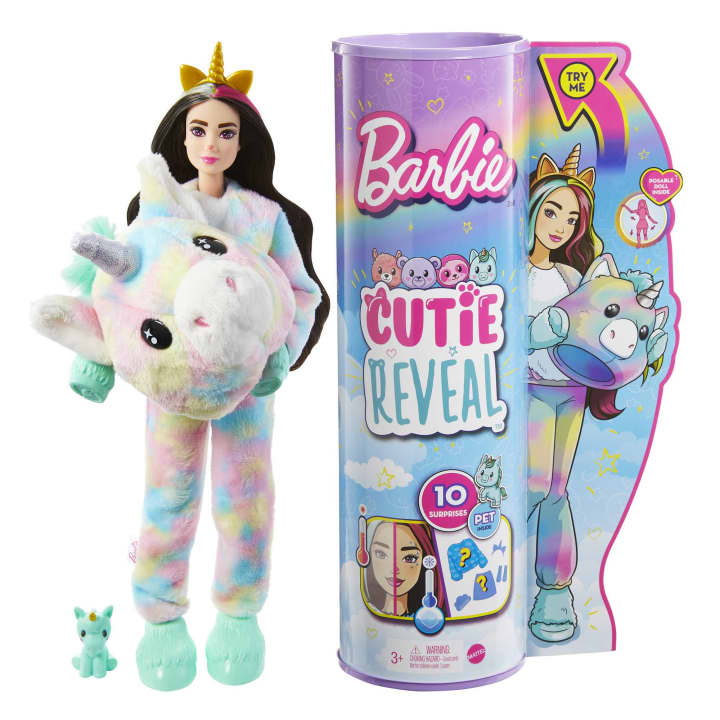 Mattel-Barbie Cutie Reveal - Fantasy Series - Unicorn-HJL58-Legacy Toys