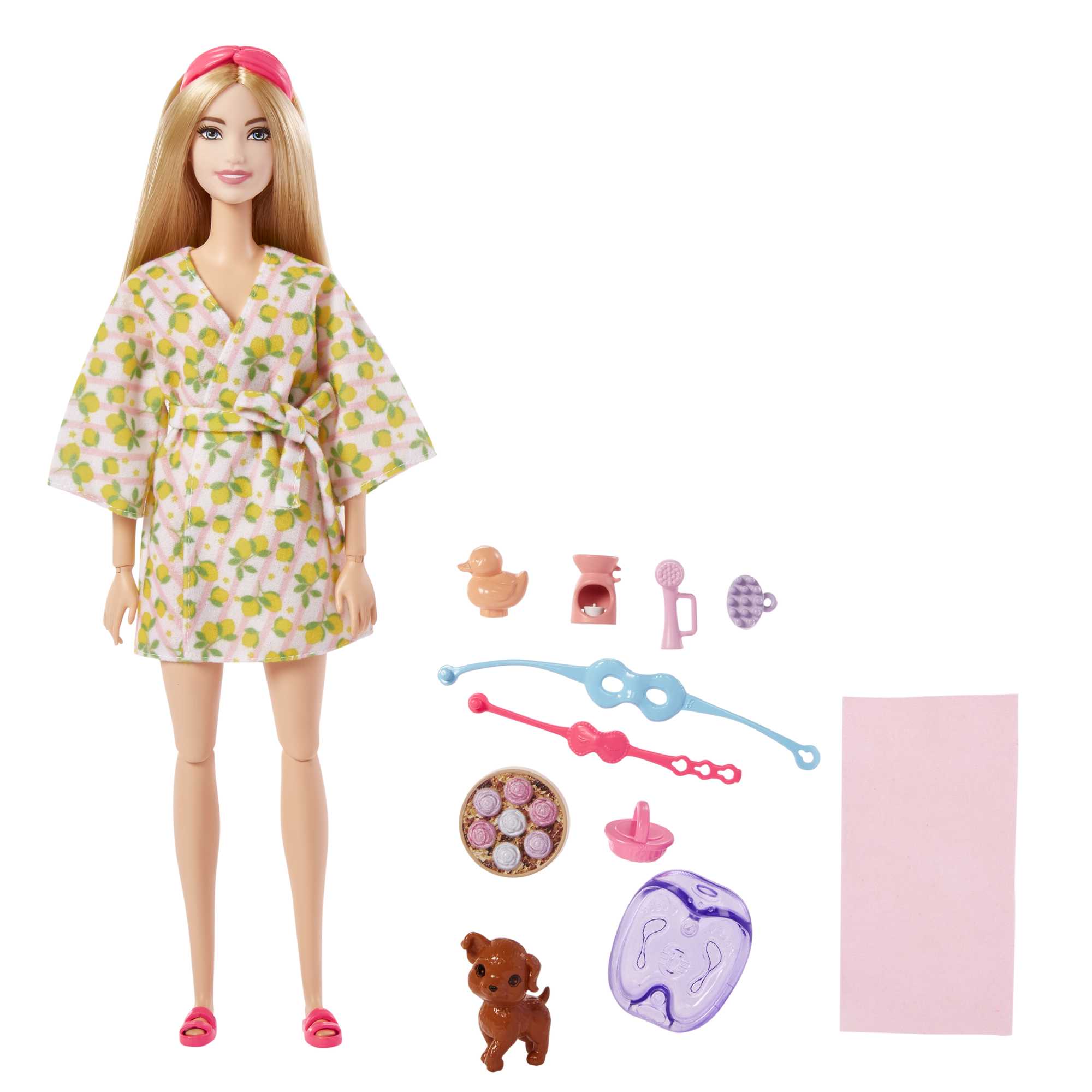 Mattel-Barbie Doll With Puppy - Self-Care Spa Day-HKT90-Legacy Toys