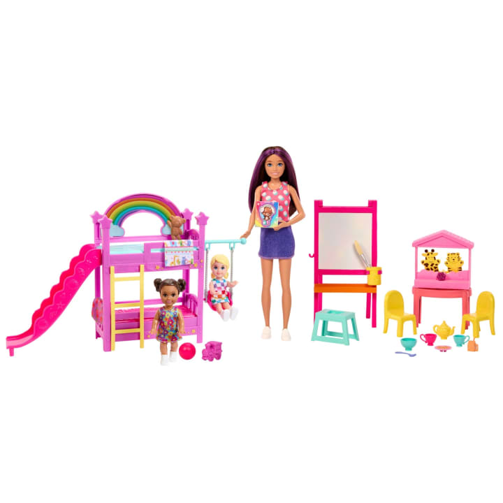 Mattel-Barbie Skipper Babysitters Inc. Ultimate Daycare Playset With 3 Dolls, Furniture & Accessories-HND18-Legacy Toys