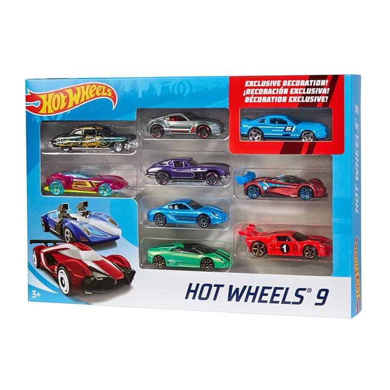 Mattel-Hot Wheels 9 Car Pack-X6999-Legacy Toys