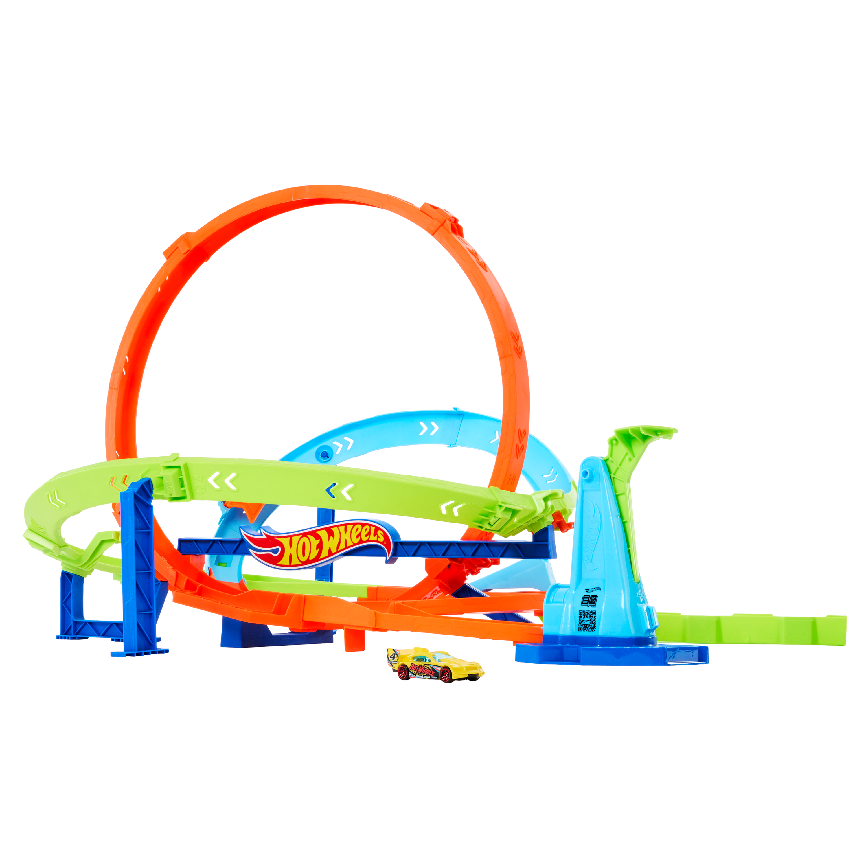 Mattel-Hot Wheels Action Loop Cyclone Challenge Track Set-HXM94-Legacy Toys