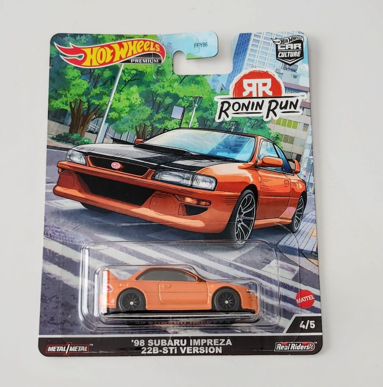 Mattel-Hot Wheels Car Culture Ronin Run '98 Subaru Impreza 22B-STi Version-HCK14-Legacy Toys