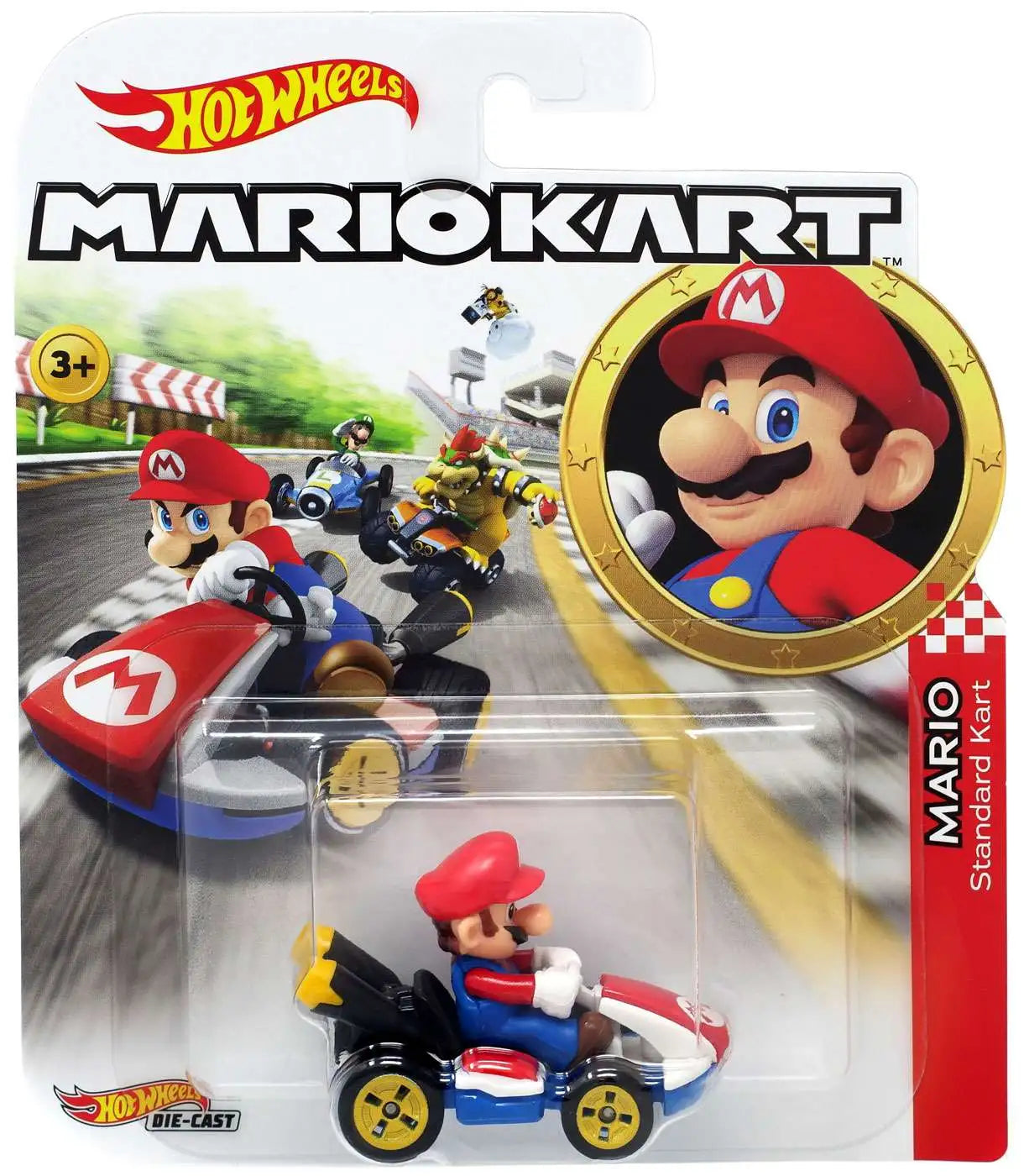 Mattel-Hot Wheels Mario Kart-GBG26-Mario / Standard Kart-Legacy Toys