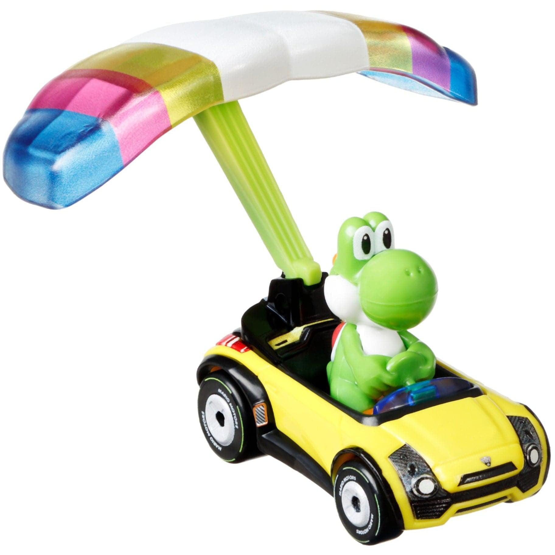 Mattel-Hot Wheels Mario Kart Gliders-GVD32-Yoshi-Legacy Toys