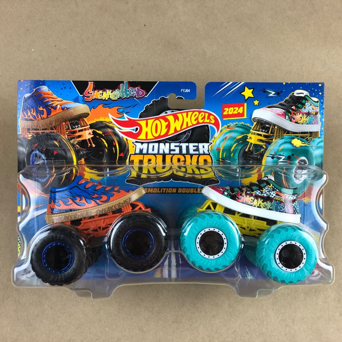 Mattel-Hot Wheels Monster Trucks Demolition Doubles - 2 Pack - Assorted Styles-FYJ64-Legacy Toys