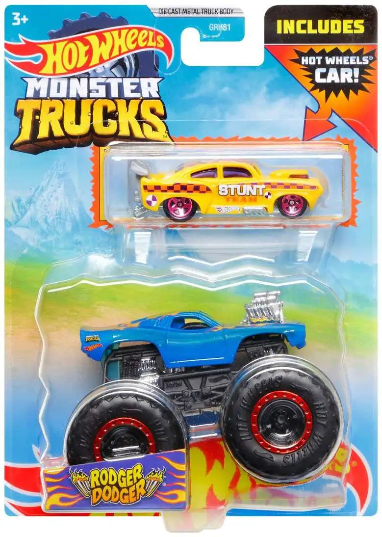 Mattel-Hot Wheels Monster Trucks - Rodger Dodger-HDB96-Legacy Toys