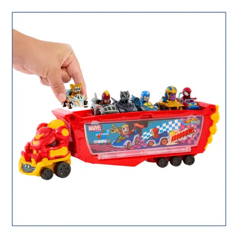 Mattel-Hot Wheels Racerverse Marvel Hulkbuster Hauler-HRY02-Legacy Toys