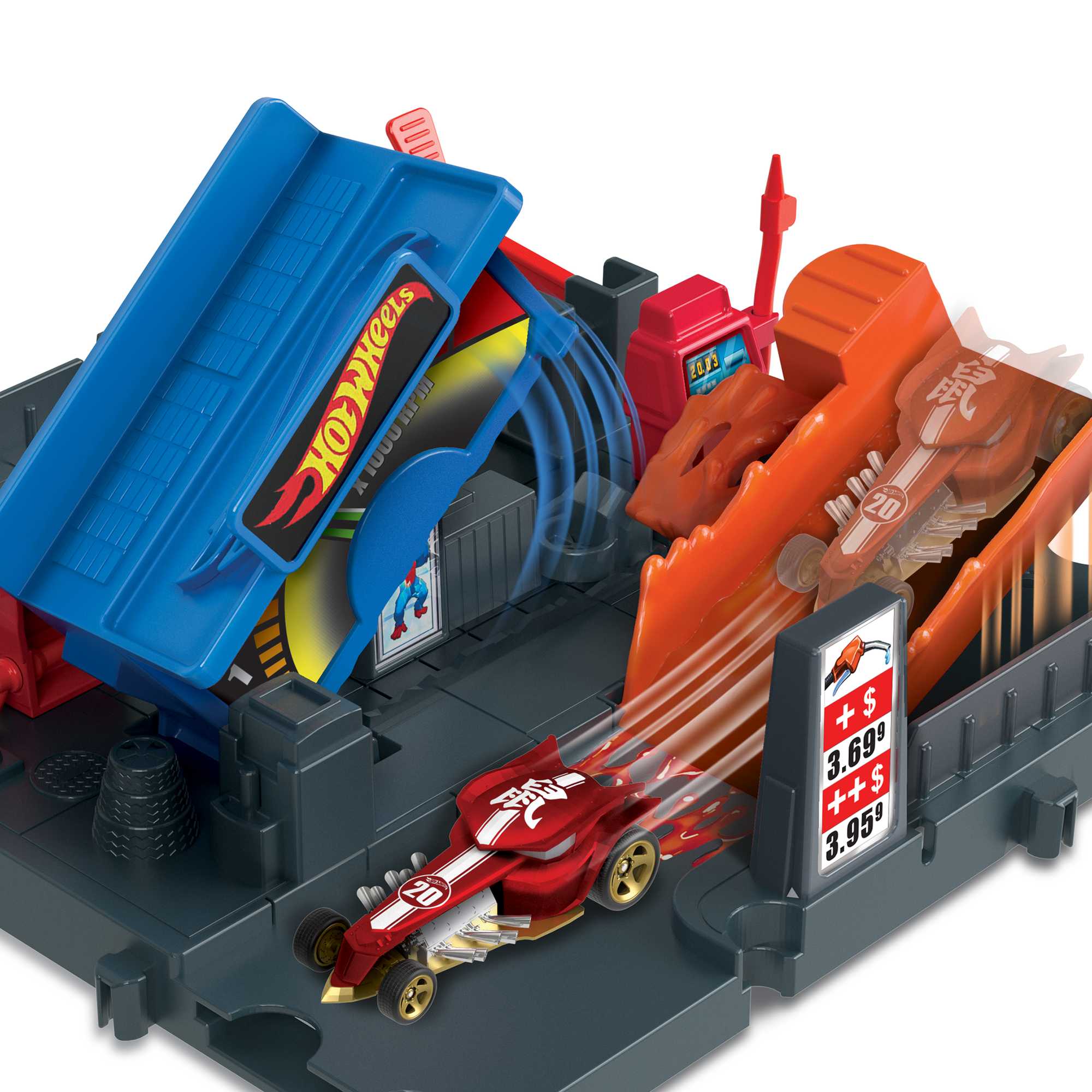 Mattel-Hot Wheels® City Explorer-HKX45-Fuel Station Shift-Legacy Toys