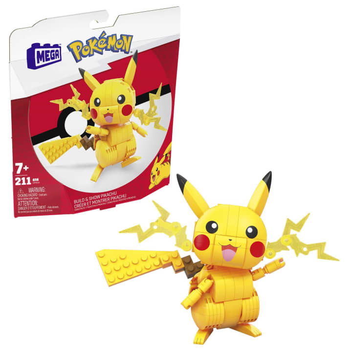 Mattel-MEGA Construx Pokemon - Pikachu Building Set-GMD31-Legacy Toys