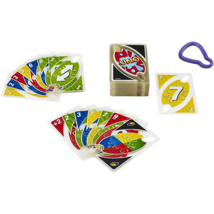 Mattel-UNO Splash Game-DHW42-Legacy Toys