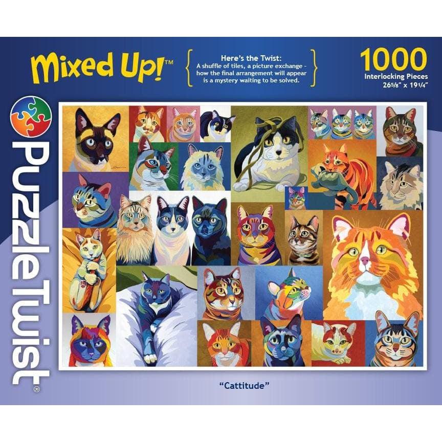 Maynards-Puzzle Twist - Cattitude - 1,000 Piece-MA10612-Legacy Toys