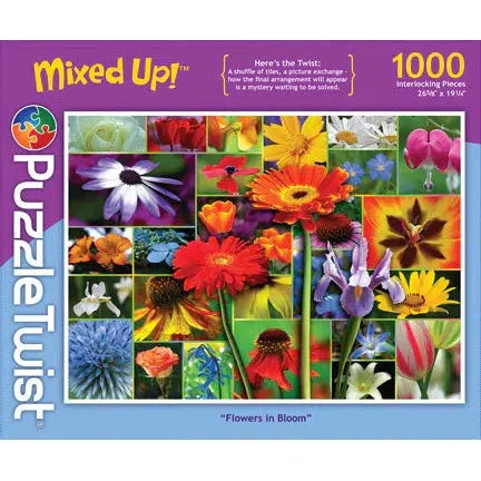 Maynards-Puzzle Twist - Flowers In Bloom - 1,000 Piece Puzzle-10601-Legacy Toys