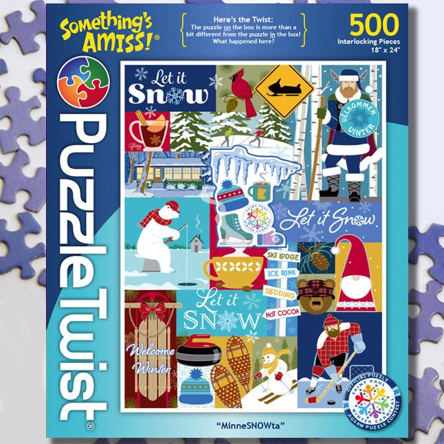 Maynards-Puzzle Twist - MinneSNOWta - 1,000 Piece Puzzle-10145-Legacy Toys