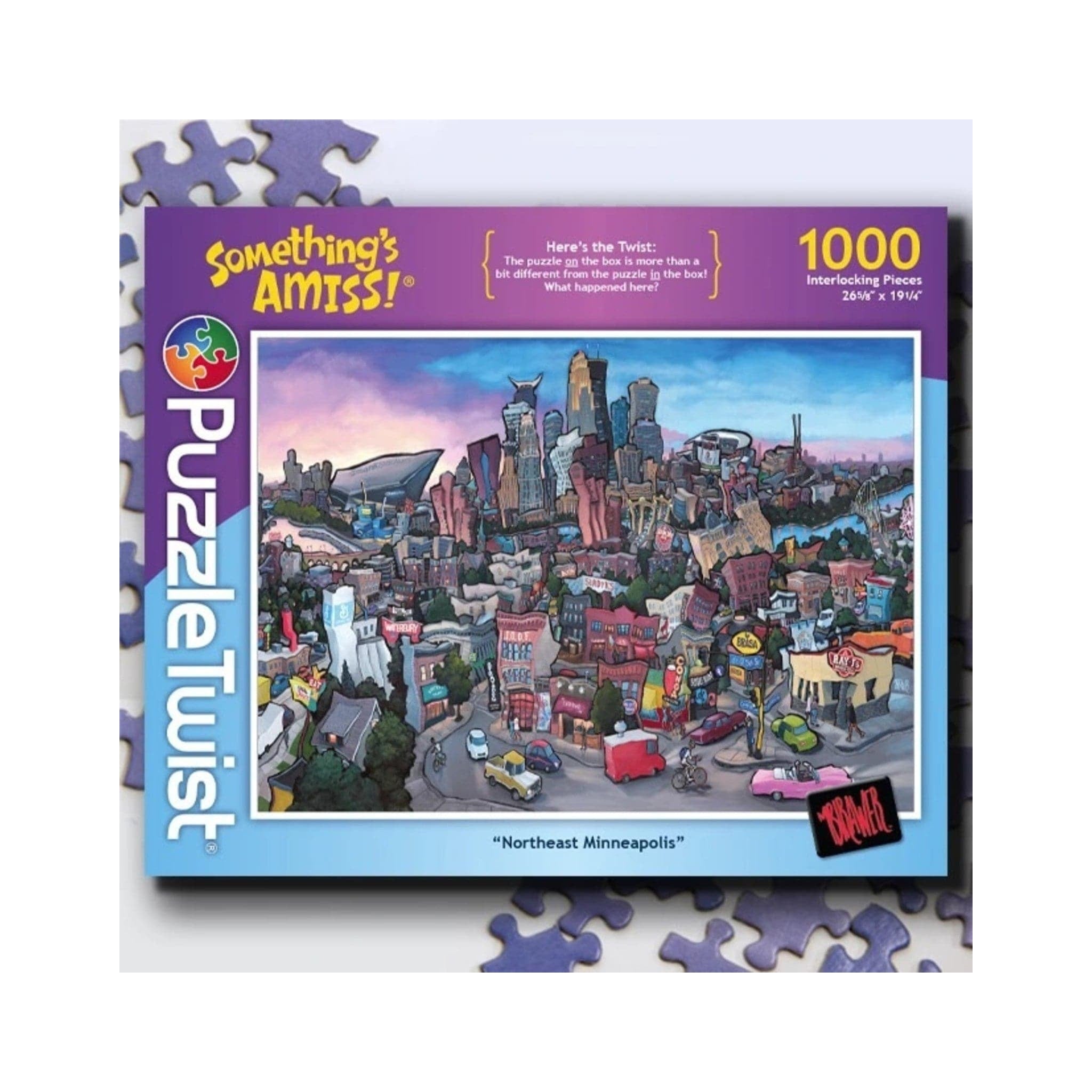 Maynards-Puzzle Twist - Northeast Minneapolis - 1,000 Piece Puzzle-10147-Legacy Toys