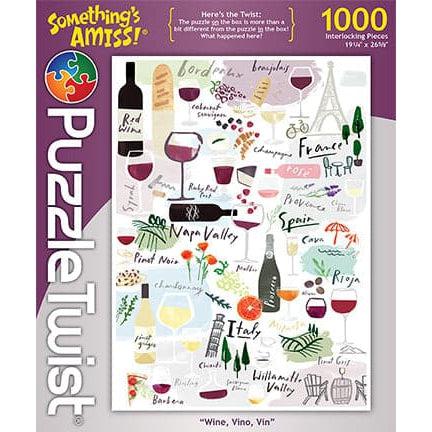 Maynards-Puzzle Twist - Wine, Vino, Vin- 1,000 Piece Puzzle-10139-Legacy Toys