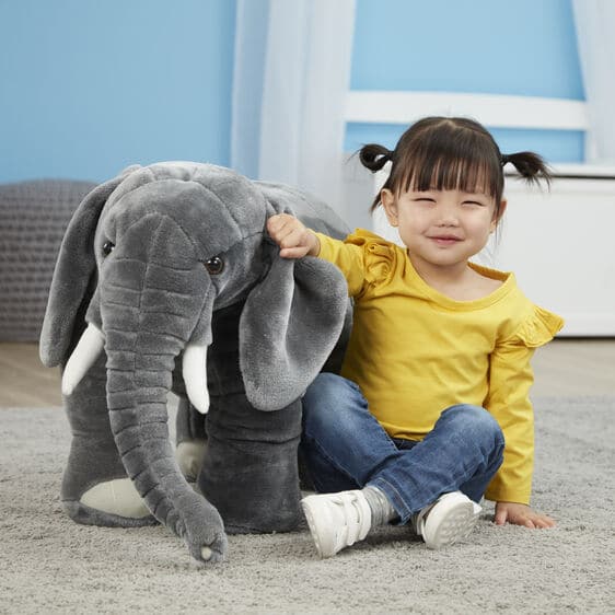 Melissa & Doug-Elephant - Lifelike Animal Giant Plush-2185-Legacy Toys