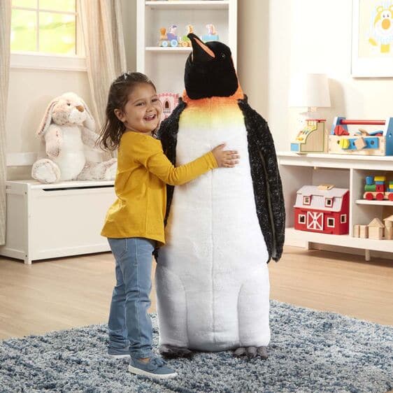 Melissa & Doug-Emperor Penguin - Lifelike Animal Giant Plush-30400-Legacy Toys
