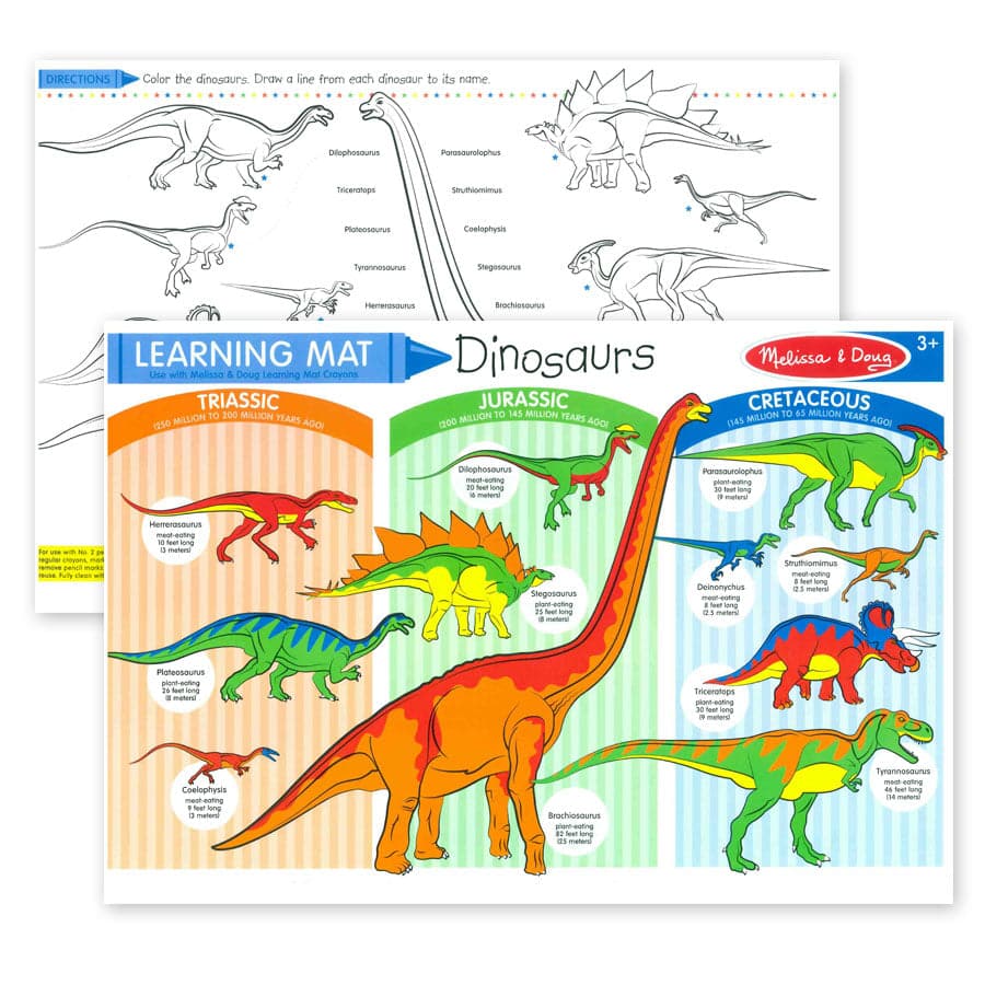 Melissa & Doug-Learning Mats-5002-Dinosaurs-Legacy Toys
