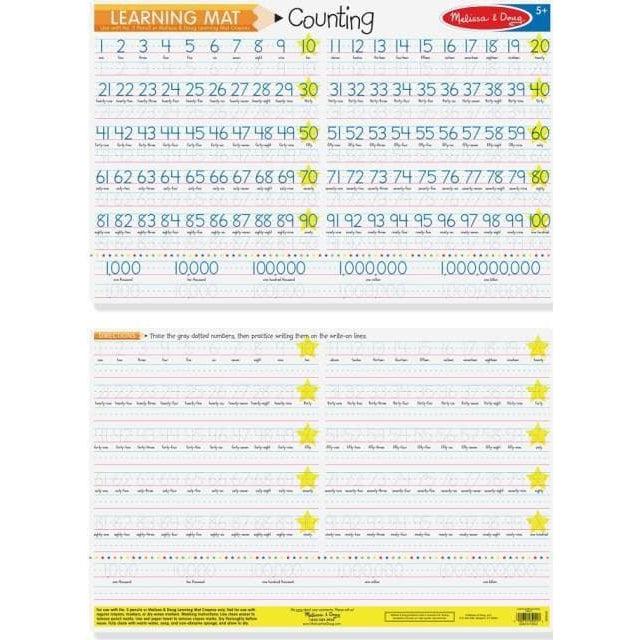 Melissa & Doug-Learning Mats-5012-Counting to 100-Legacy Toys