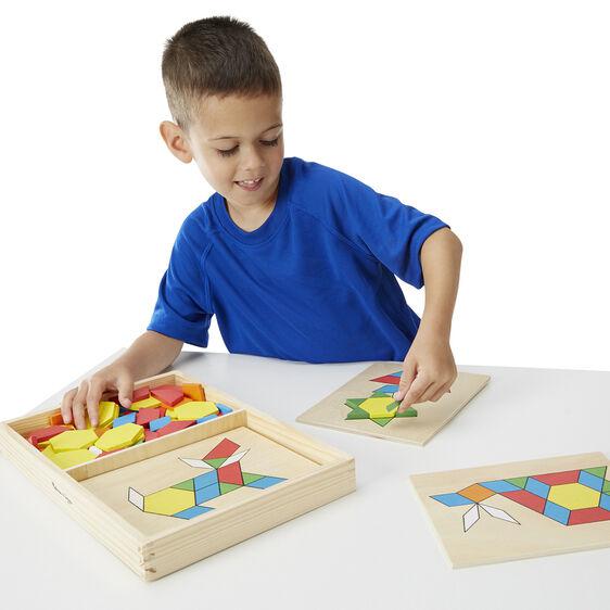 Melissa & Doug-Pattern Blocks & Boards-SX21132-Legacy Toys