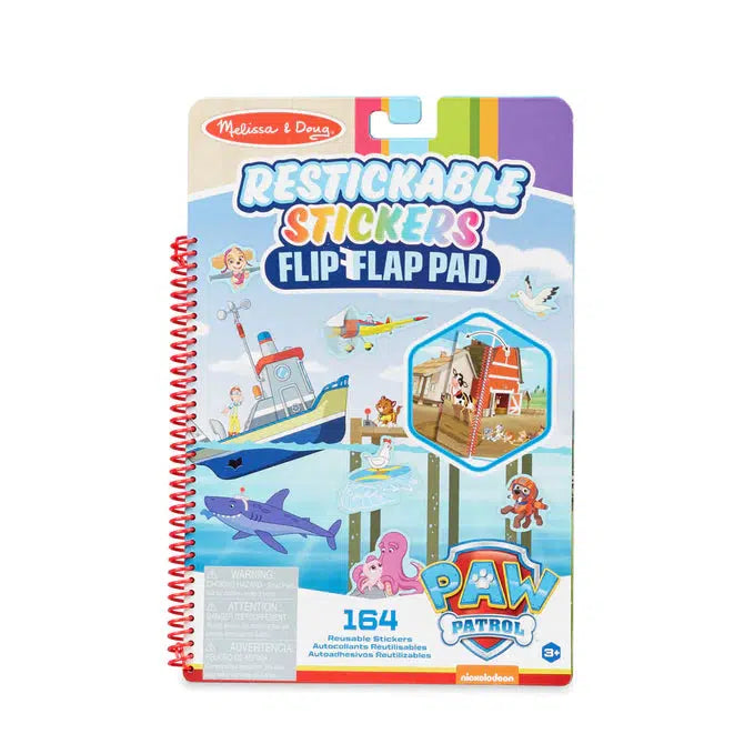 Melissa & Doug-Puffy Sticker Pad PAW Patrol-33254-Adventure Bay Flip Flap Pad-Legacy Toys