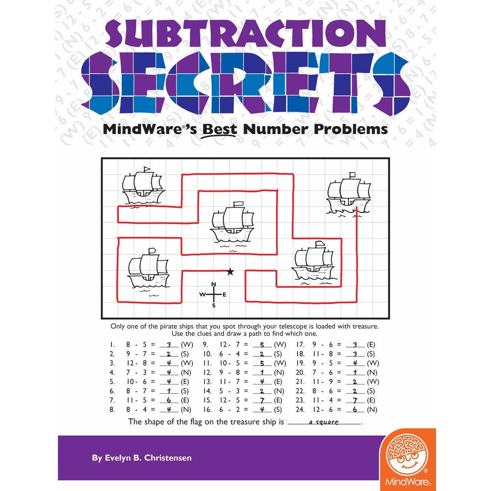 MindWare-Math Mosaics - Subtraction Secrets-22068-Legacy Toys