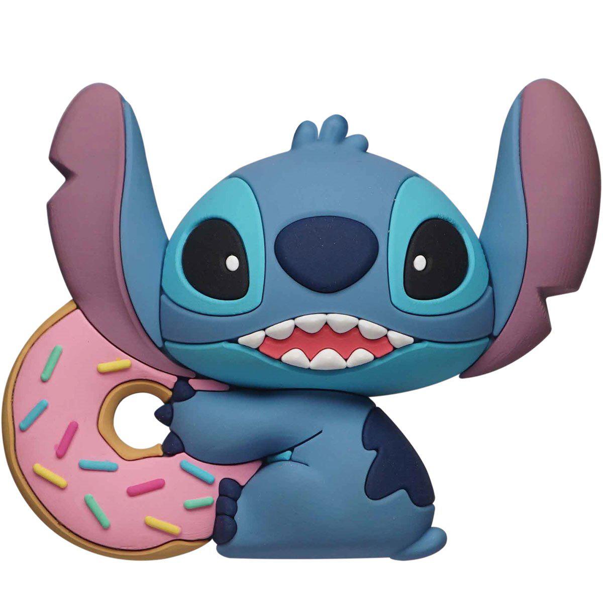 Monogram-3D Foam Collectible Magnet - Stitch with Donut-84521-Legacy Toys