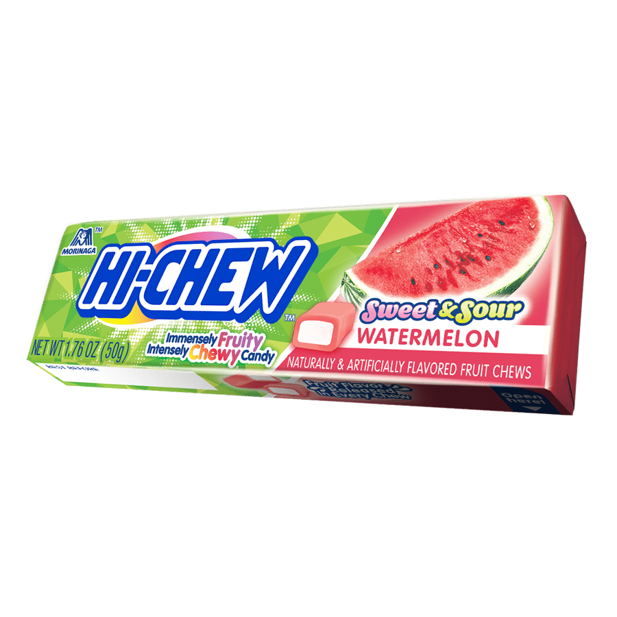 Morinaga-Hi-Chew Stick Sweet & Sour Watermelon 1.76 oz.-11505-Legacy Toys