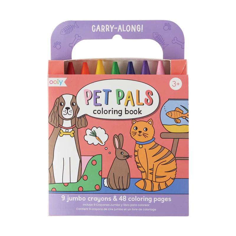 Ooly-Carry Along Crayon & Coloring Book Kit - Pet Pals-138-021-Legacy Toys