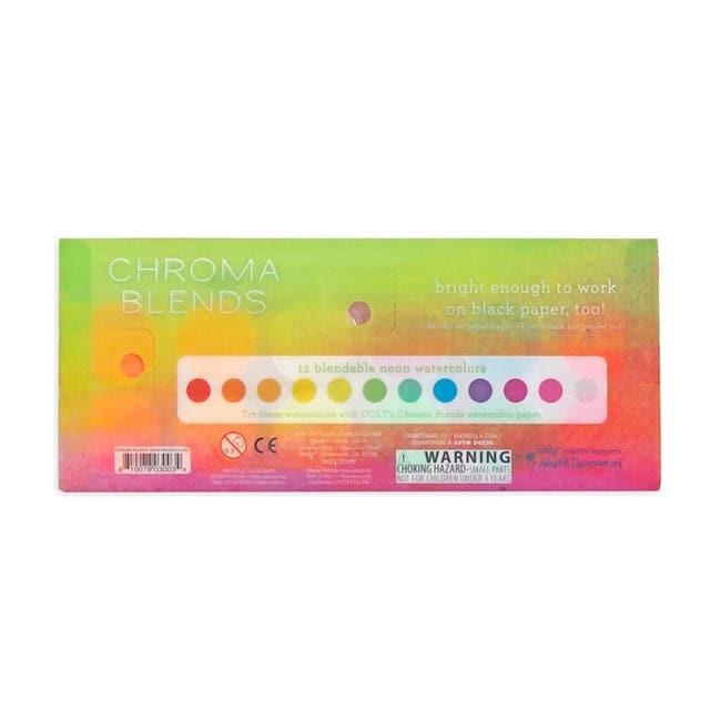 Ooly-Chroma Blends Watercolor Paint Set - Neon-126-009-Legacy Toys