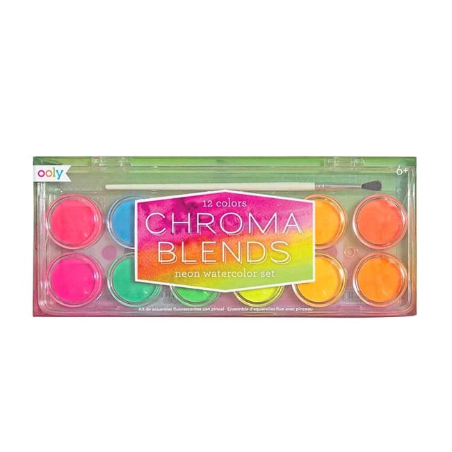 Ooly-Chroma Blends Watercolor Paint Set - Neon-126-009-Legacy Toys