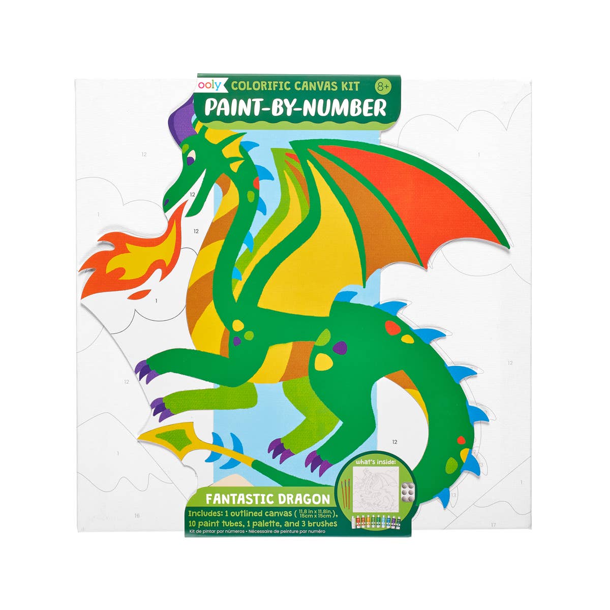 Colorific Canvas Kit - Paint by Number - Dragon