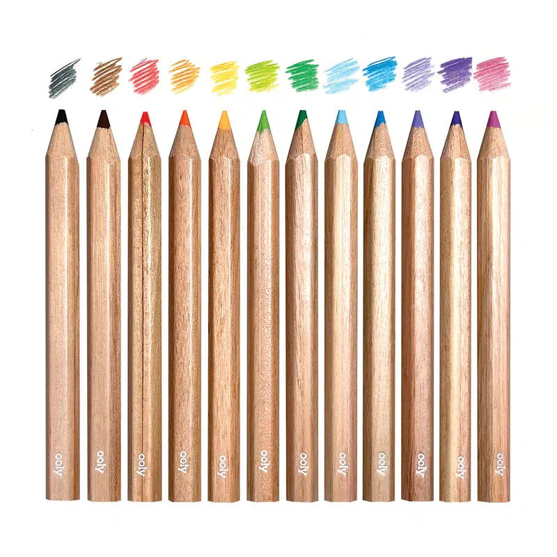 Ooly-Draw 'n' Doodle Mini Colored Pencils + Sharpener-128-172-Legacy Toys