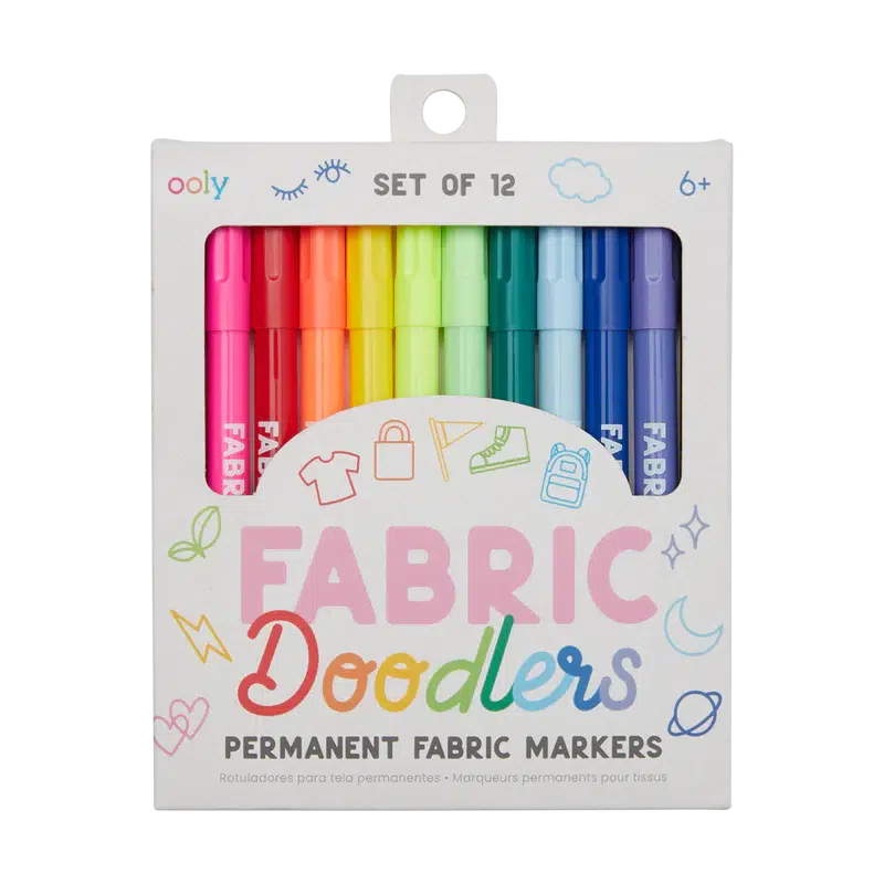 Fabric Doodlers Markers - Set of 12