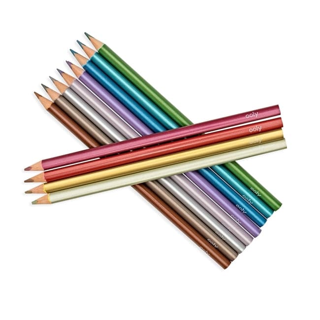 Ooly-Modern Metallics Colored Pencils-128-111-Legacy Toys