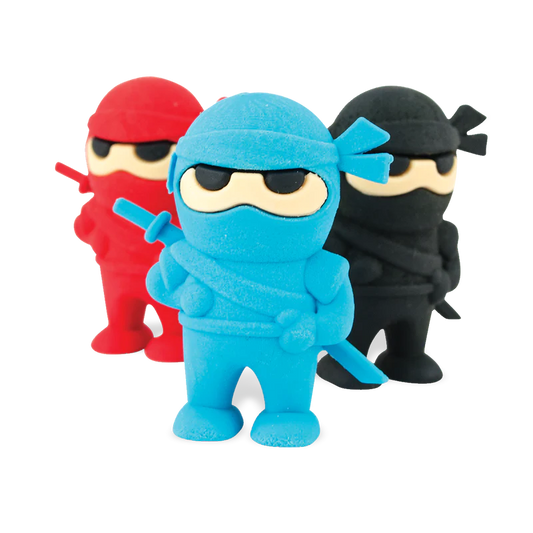 Ooly-Ninja Erasers Set of 3-112-054-Legacy Toys