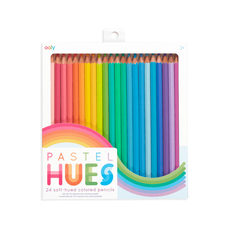 Ooly-Pastel Hues Colored Pencils - Set of 24-128-159-Legacy Toys