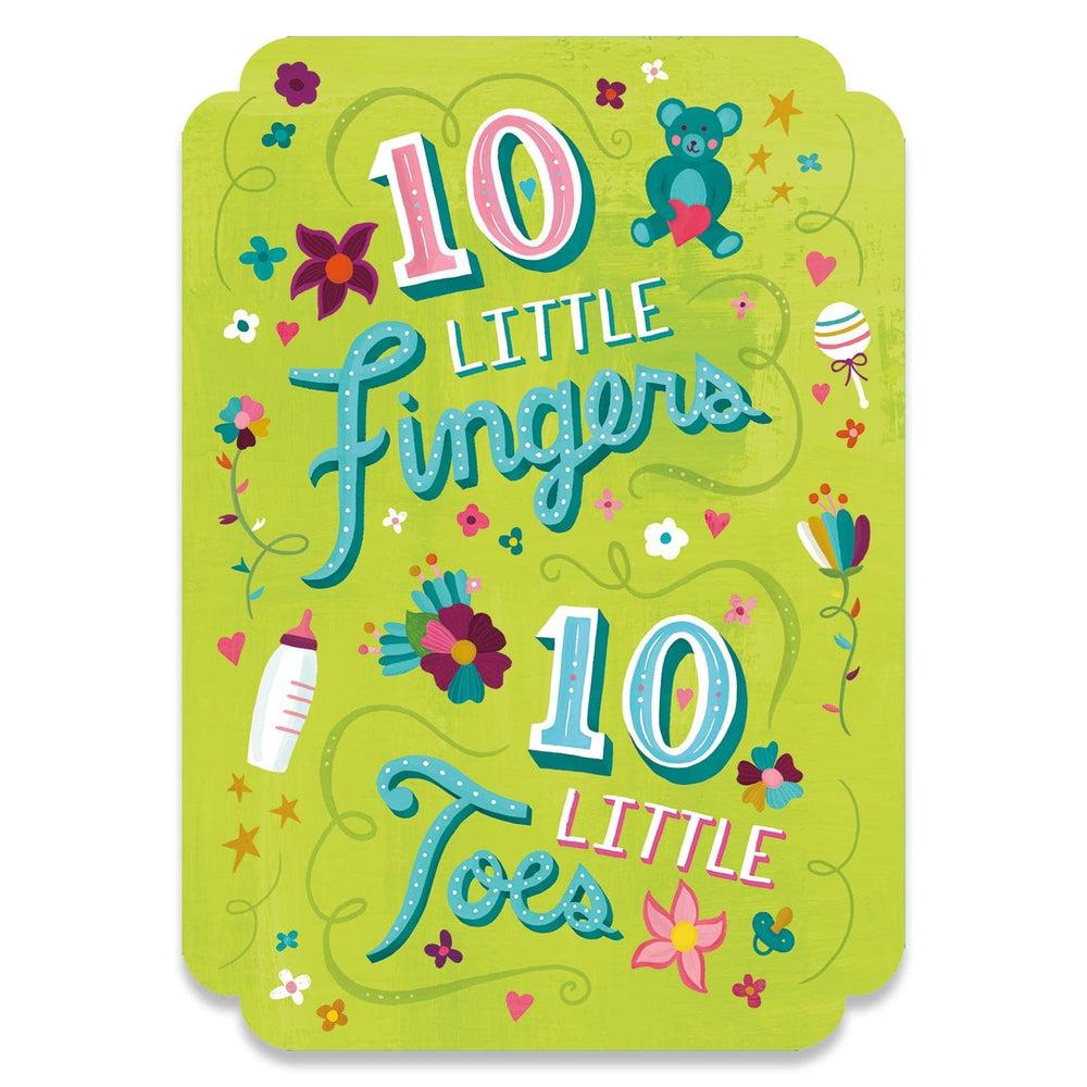 Peaceable Kingdom-10 Little Fingers & Toes Card-11073-Legacy Toys