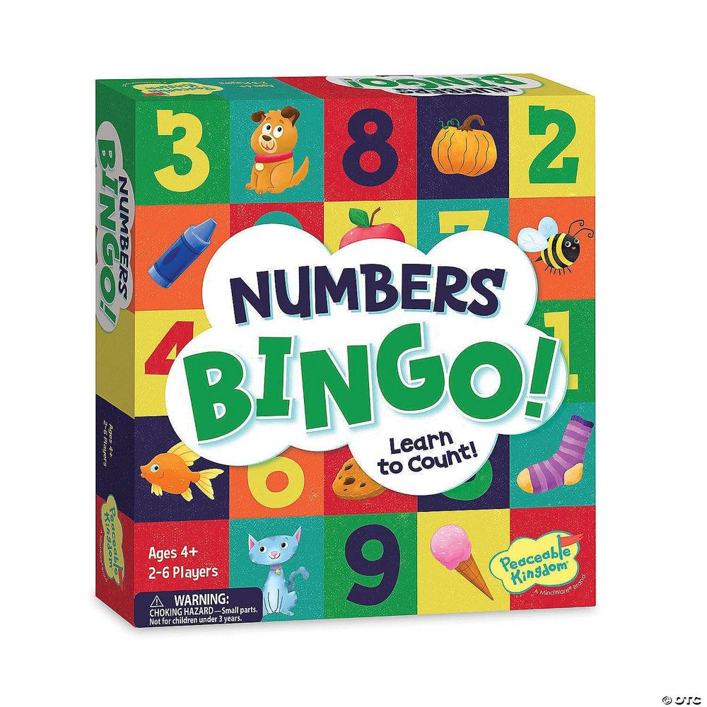 Peaceable Kingdom-Bingo: Numbers Bingo!-GM123-Legacy Toys