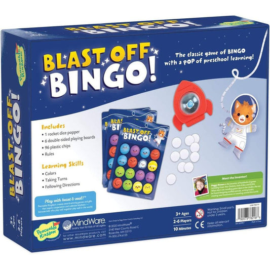 Peaceable Kingdom-Blast-Off Bingo!-GMK7-Legacy Toys