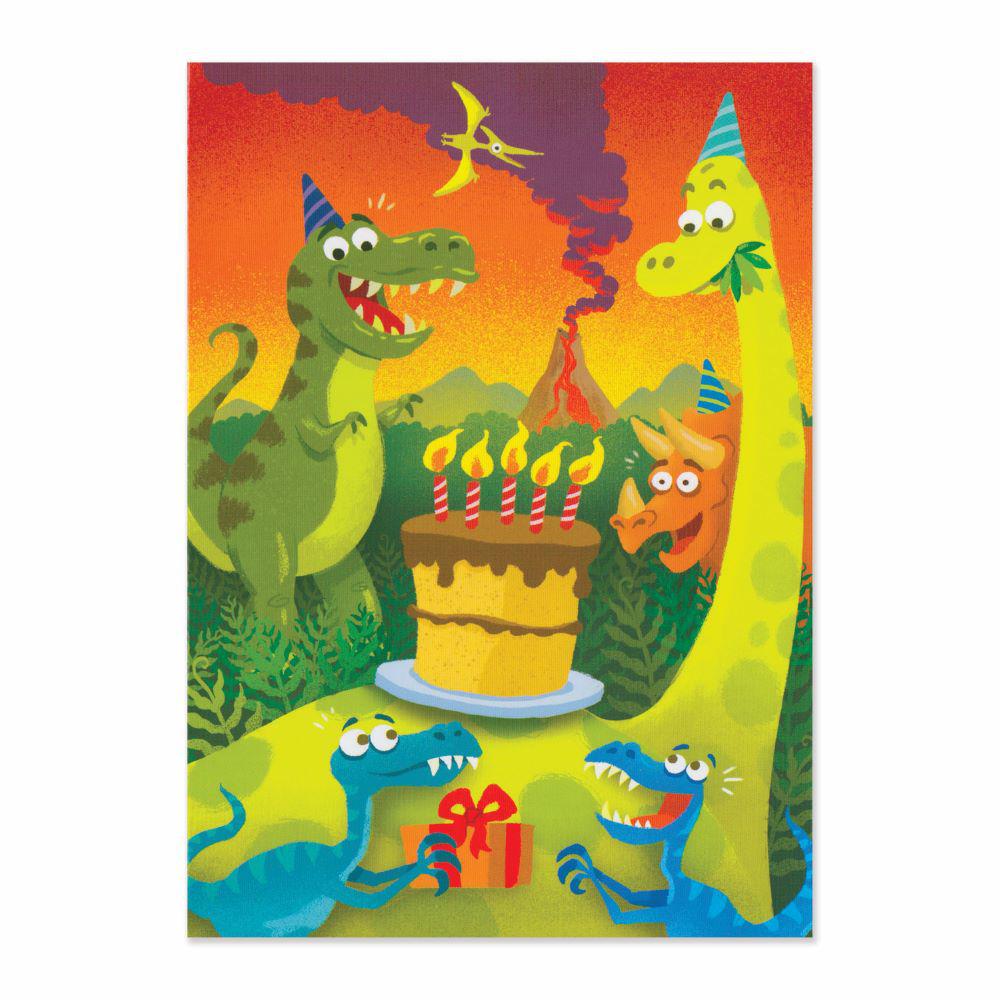 Peaceable Kingdom-Dinosaur Party Birthday Card-5677G-Legacy Toys