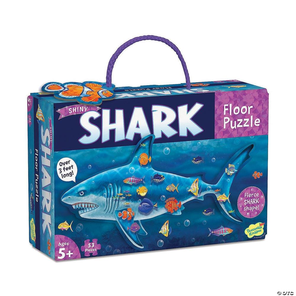 Peaceable Kingdom-Floor Puzzle: Shark-PZ41-Legacy Toys