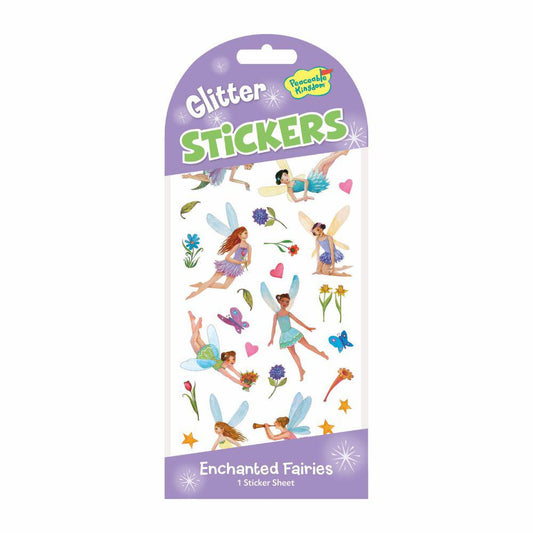 Peaceable Kingdom-Giltter Sticker Pack - Enchanted Fairies-STK40-Legacy Toys