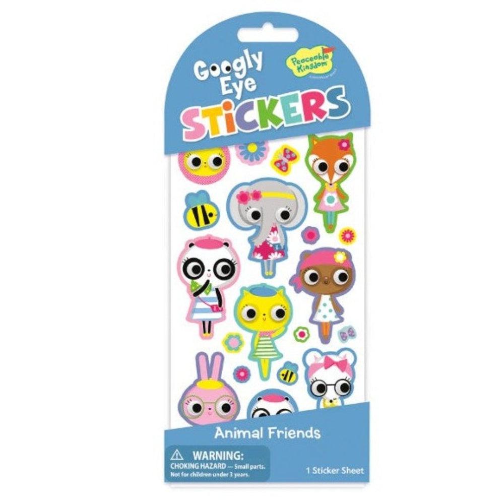 Peaceable Kingdom-Googly Eye Sticker Pack Animal Friends-STK257-Legacy Toys