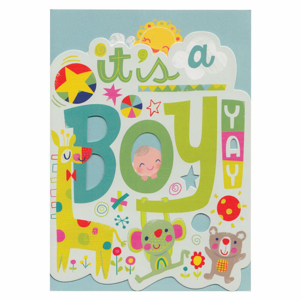 Peaceable Kingdom-It's a Boy Card-11068-Legacy Toys