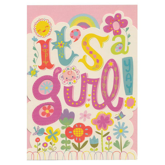 Peaceable Kingdom-It's a Girl Card-11071-Legacy Toys
