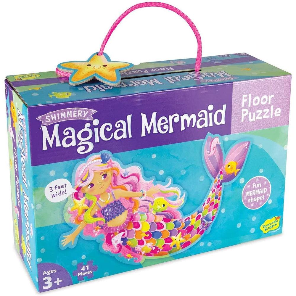 Peaceable Kingdom-Magical Mermaid Floor Puzzle 41 Pieces-PZ18-Legacy Toys